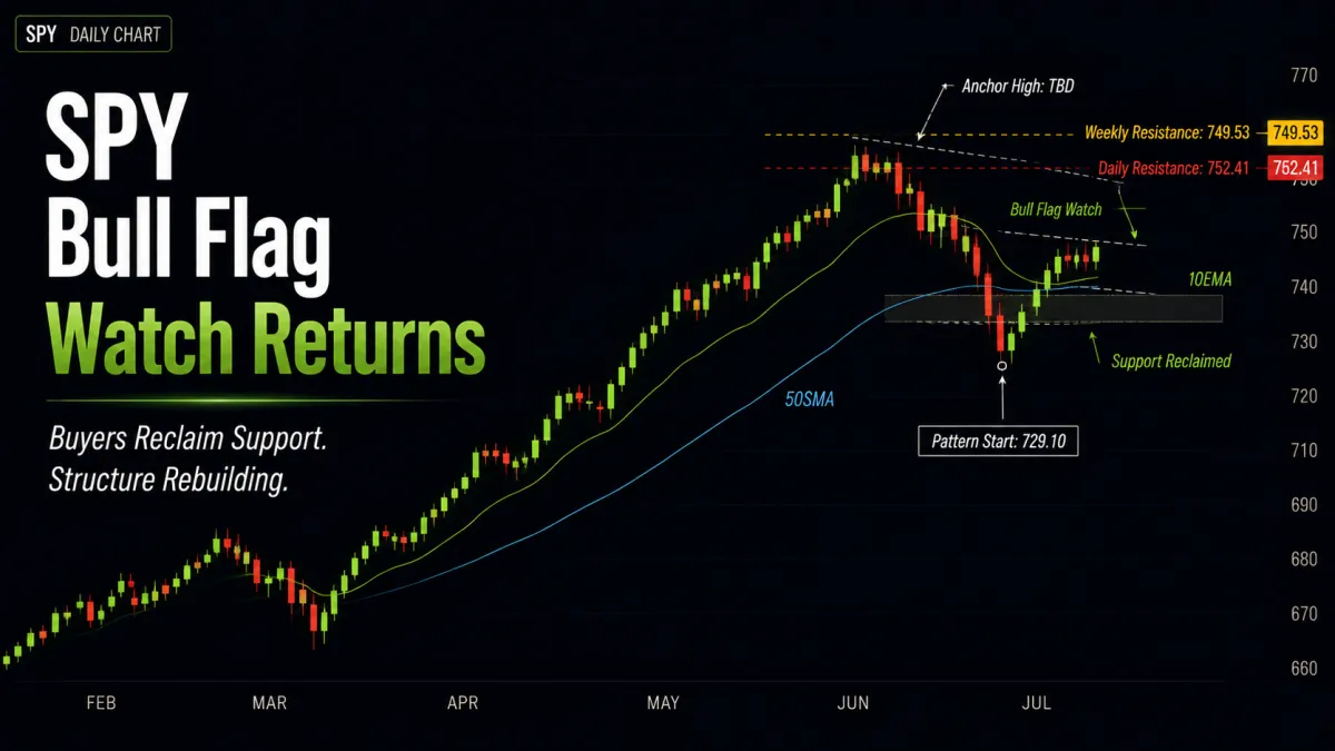 SPY Bull Flag Watch Returns After Previous Pattern Failed