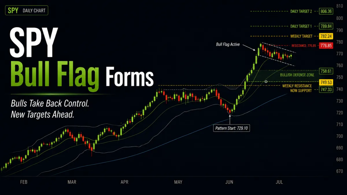 SPY Bull Flag Forms as Bulls Take Back Control