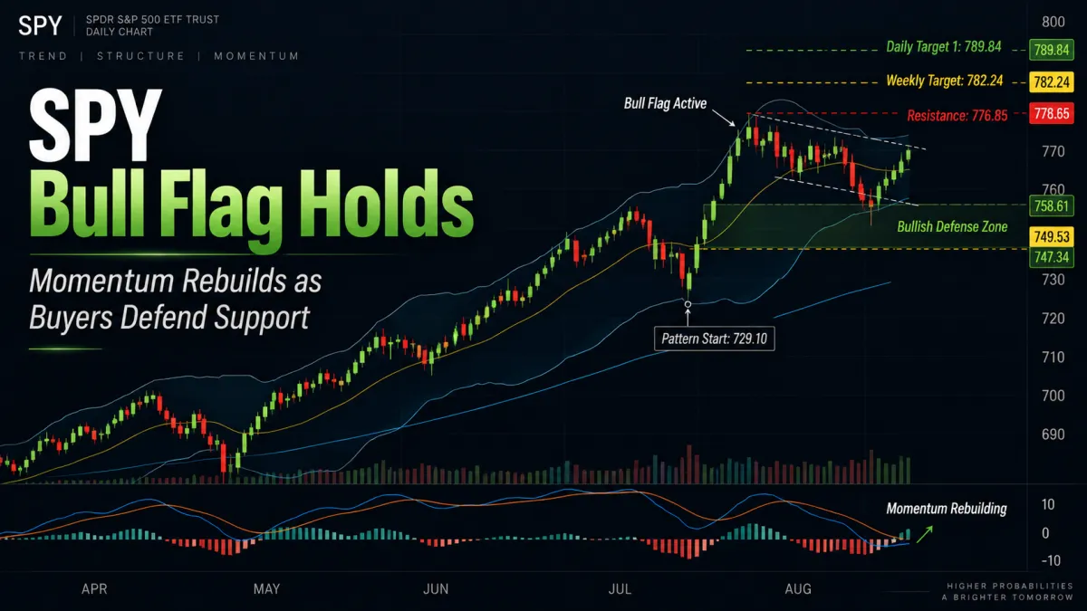 SPY Bull Flag Holds as Momentum Begins to Rebuild