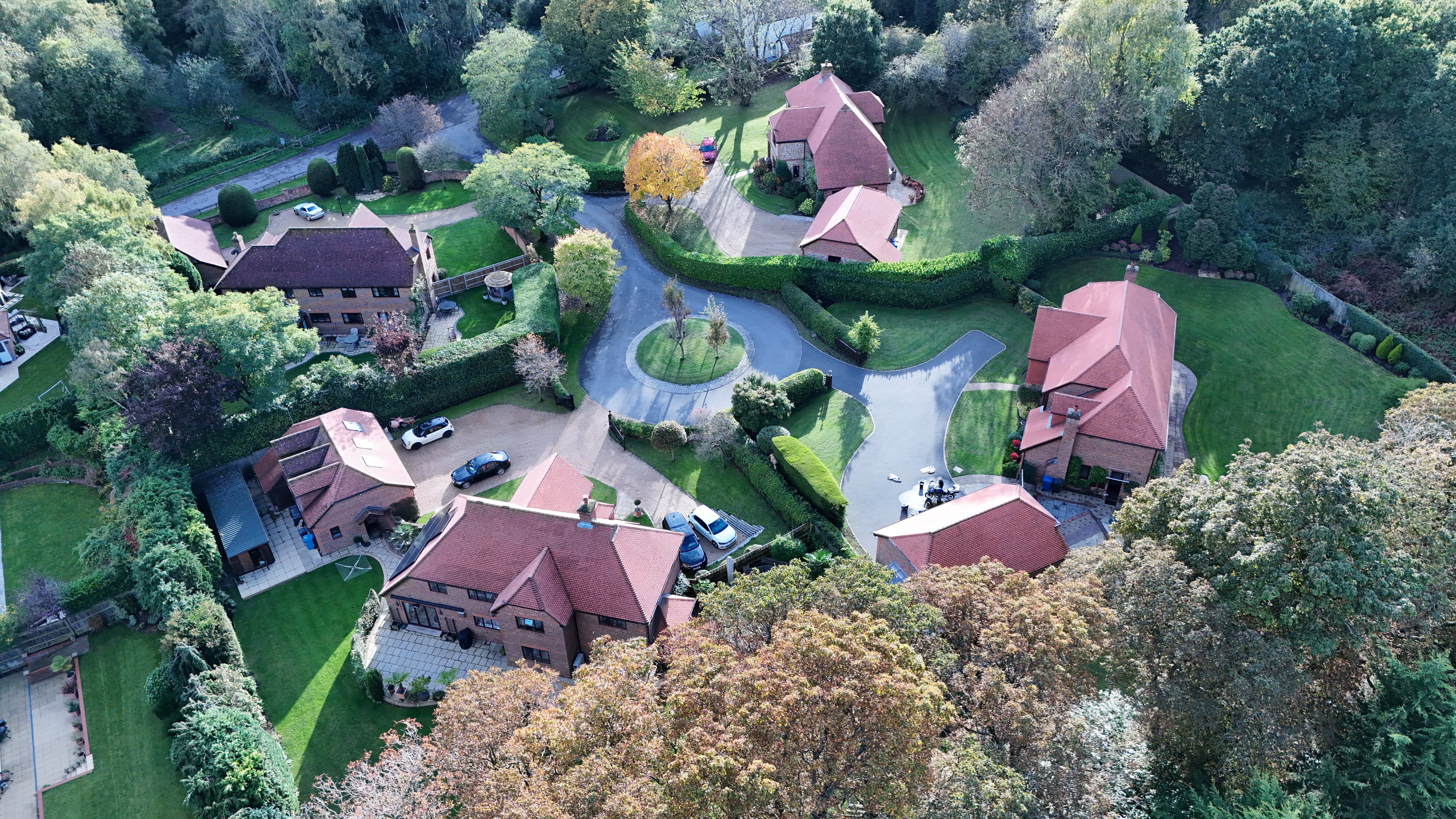 Aerial photo of a property development