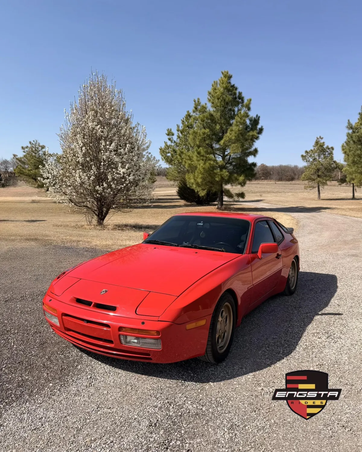 red Porsche 944 turbo