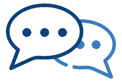 chat bubbles icon