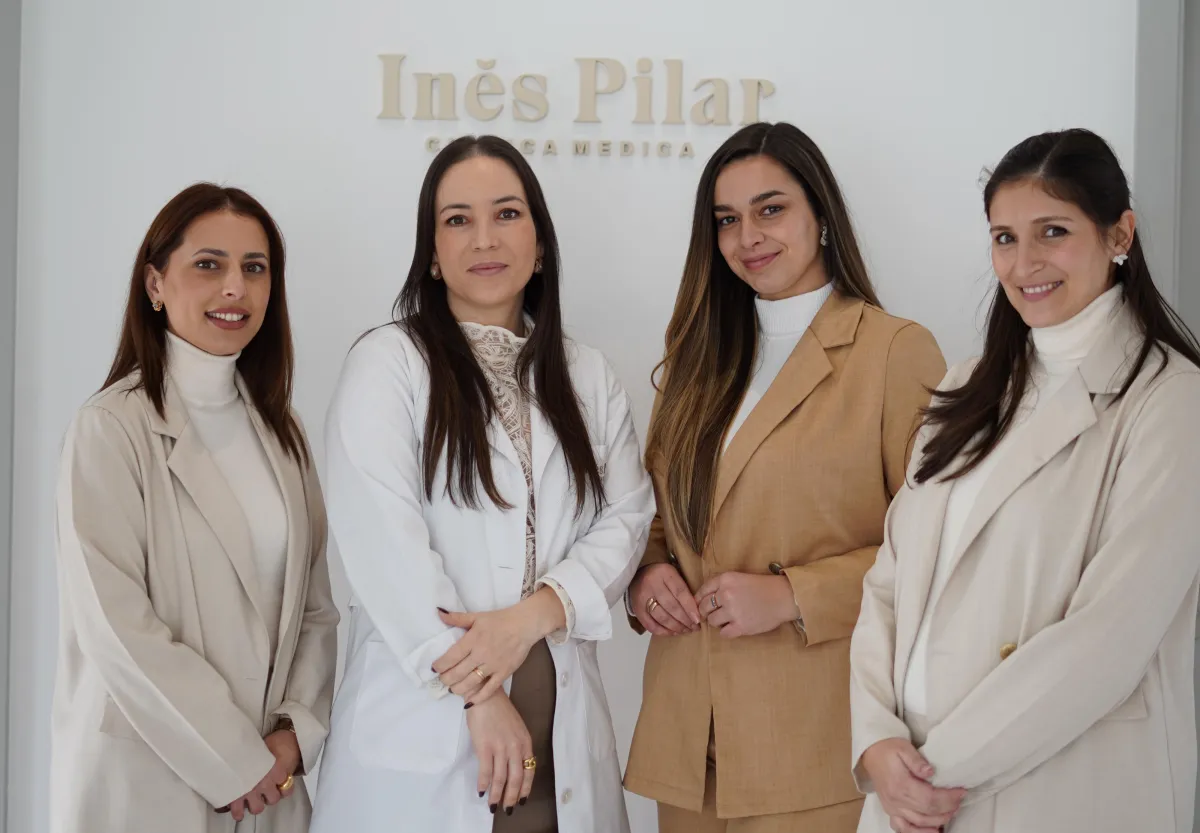 Dra Ines Pilar e sua Equipa de skincare e facialists