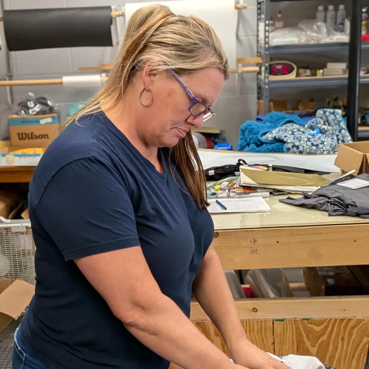 Embroidery technician portrait