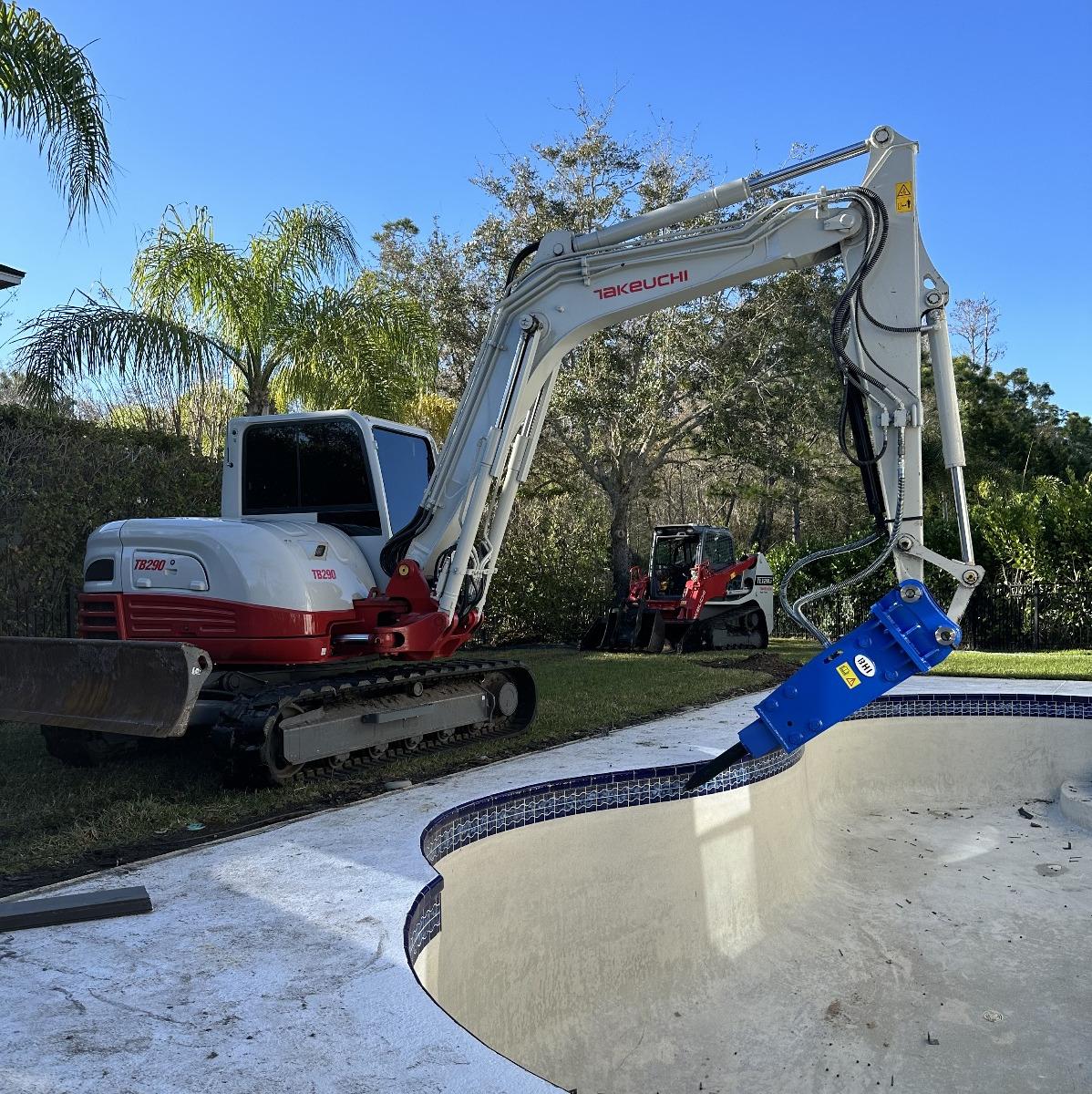 Residential pool removal