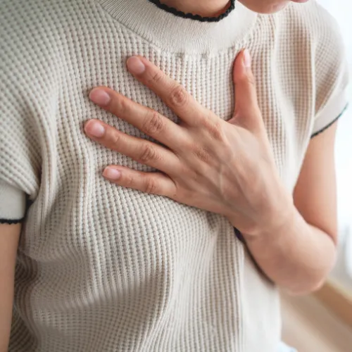 a man with Chest Discomfort