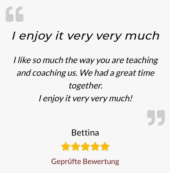 Image of Bettina's appreciation words