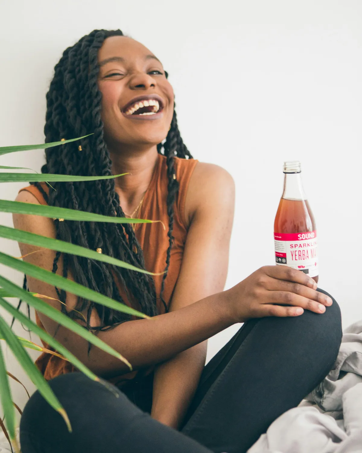Image of a happy black woman