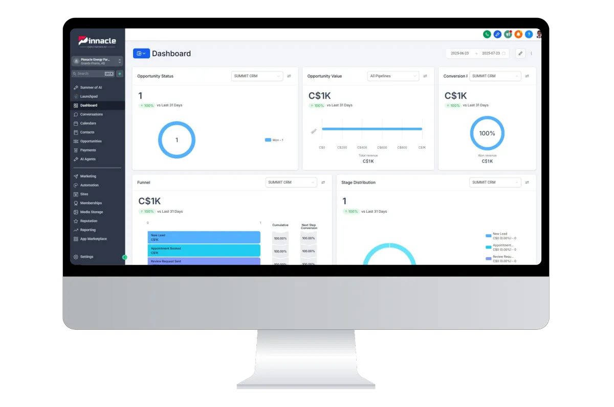 Keep your jobs flowing, your clients informed, and your crew in sync with an all-in-one oilfield CRM and services ops system.