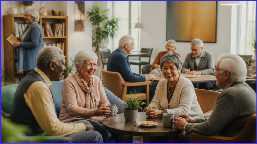 Where is the best place for seniors to socialize?