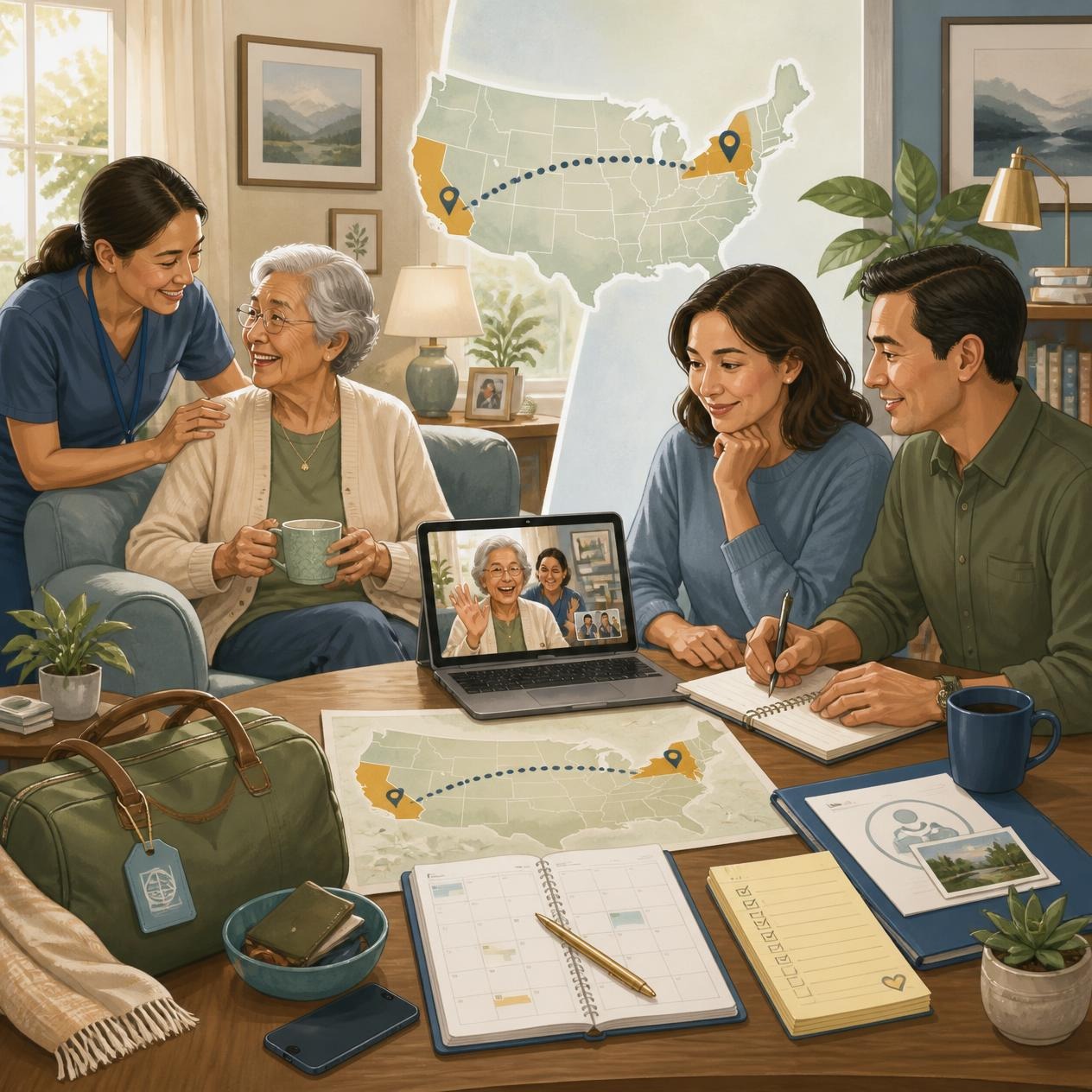 Helping Aging Parents From a Distance Can Feel Like a Second Job