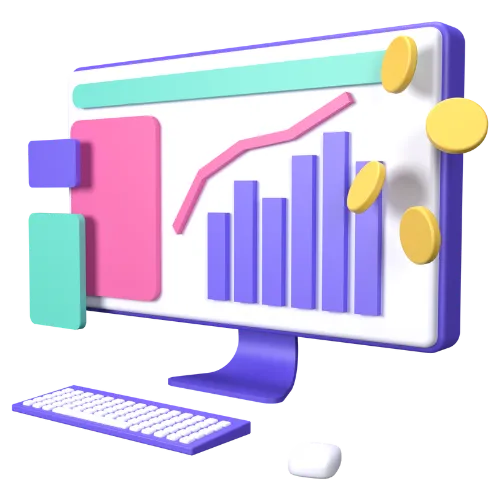 Computer monitor with cash flow reporting for SaaS and creators- Songbird Accounting