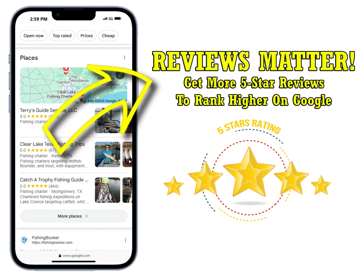 Get more reviews for Fishing Charter Businesses.