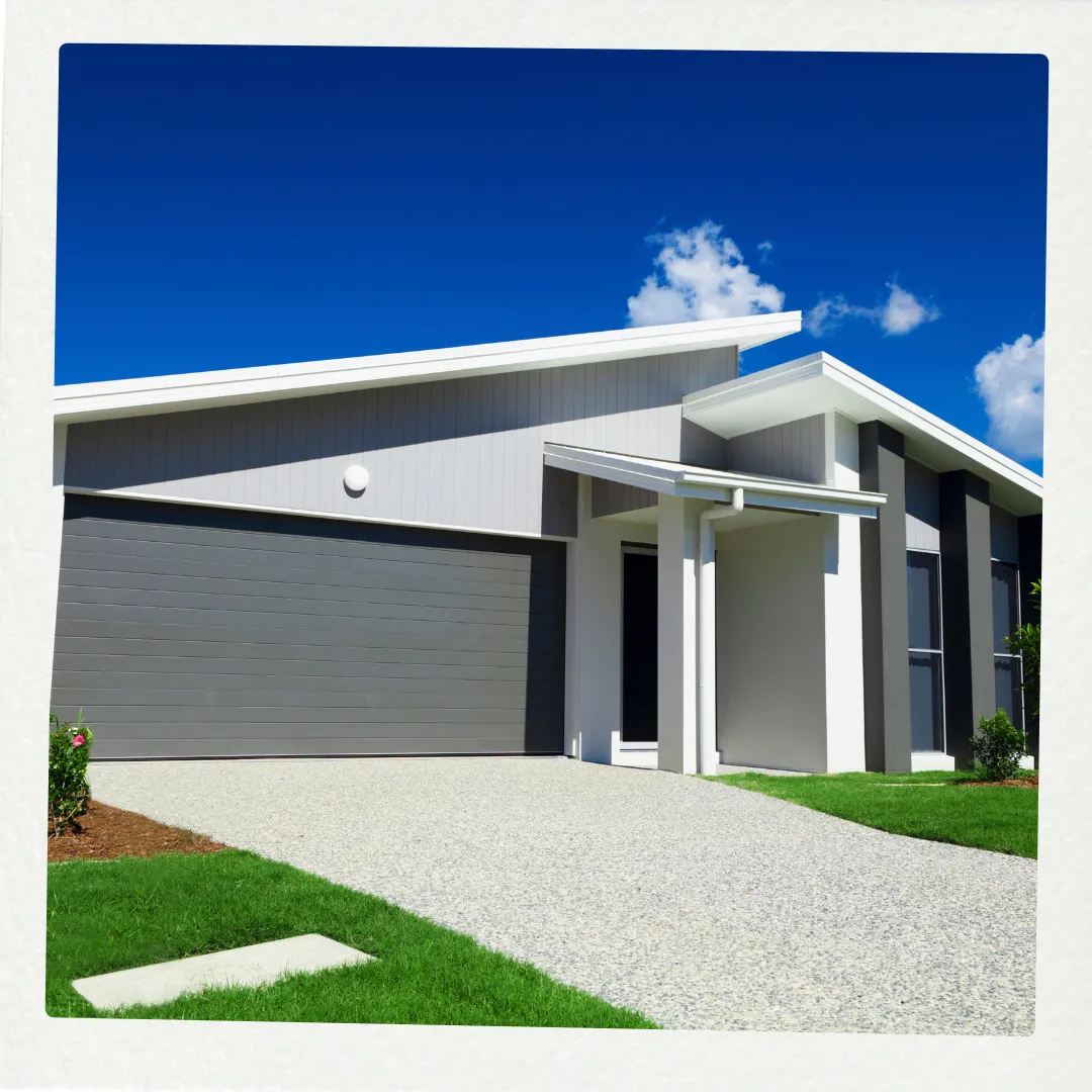 : Mildura exterior residential painting project by Phoenix Paintworks showcasing a contemporary home with flawless white render application, precise trim detailing, and professional color coordination across all exterior surfaces.