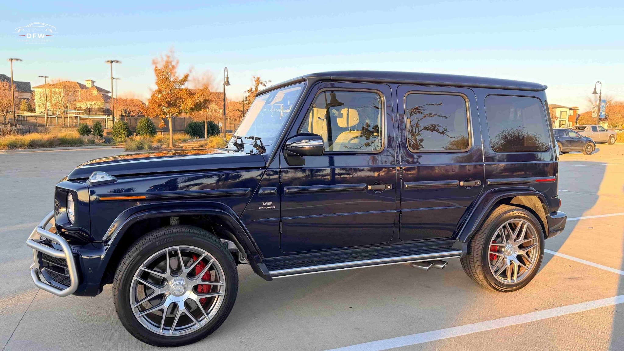 g-wagon-rental-dallas-night-lunar-blue-mettalic-amg-G63