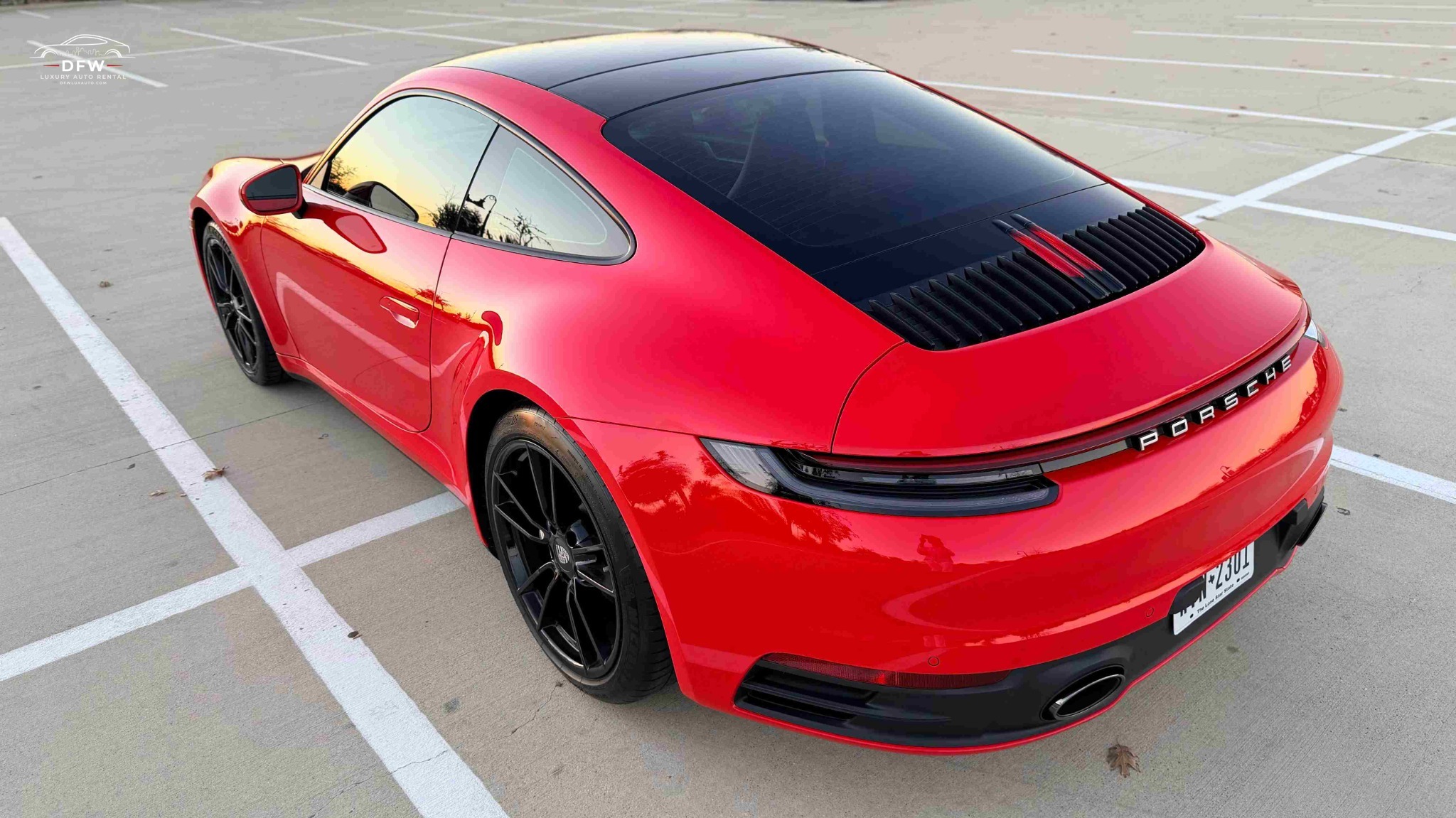 porsche 911 hire dallas love field