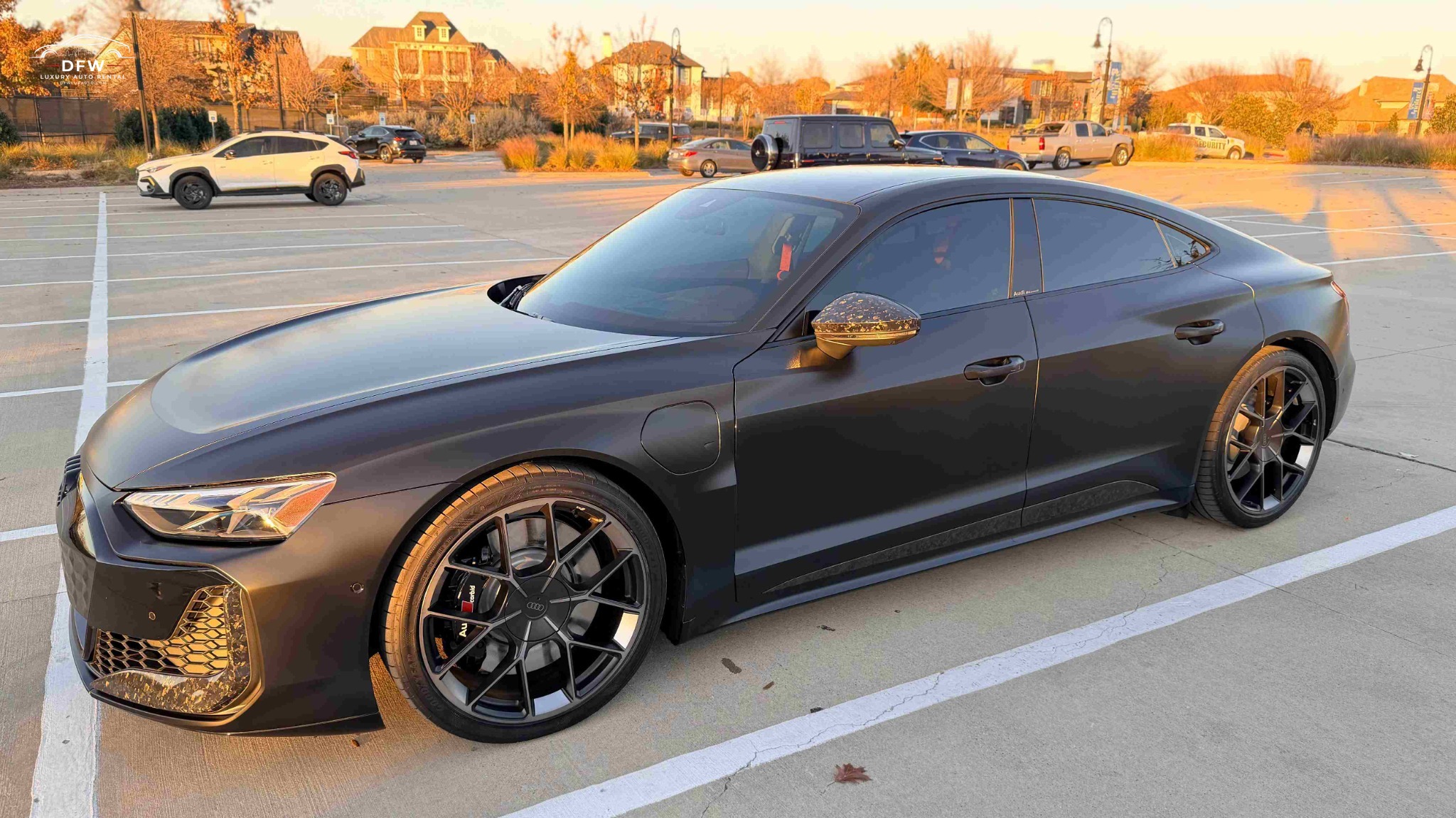 Audi e-tron rental Dallas exterior view