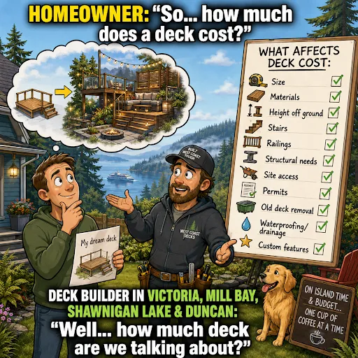 Deck Cost Guide Victoria, Mill Bay, Shawnigan Lake & Duncan BC