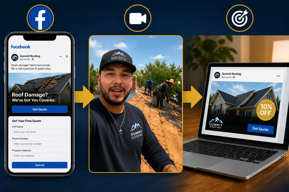 Facebook Ads for Roofers: The 3 Ad Types That Actually Convert