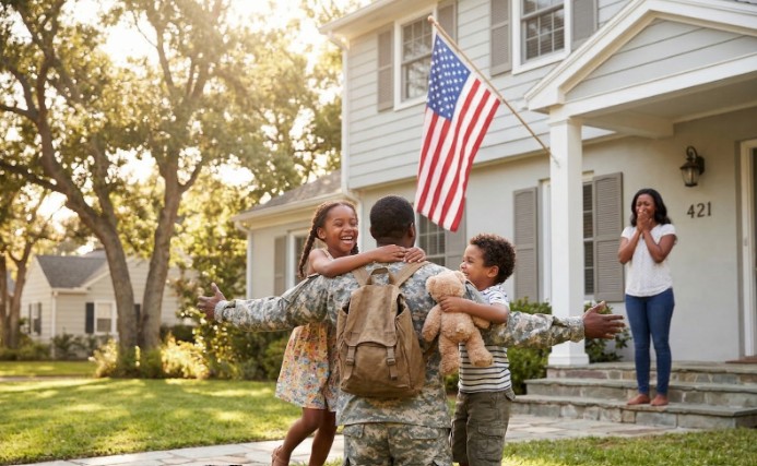 A veteran coming home to his new DFW house.