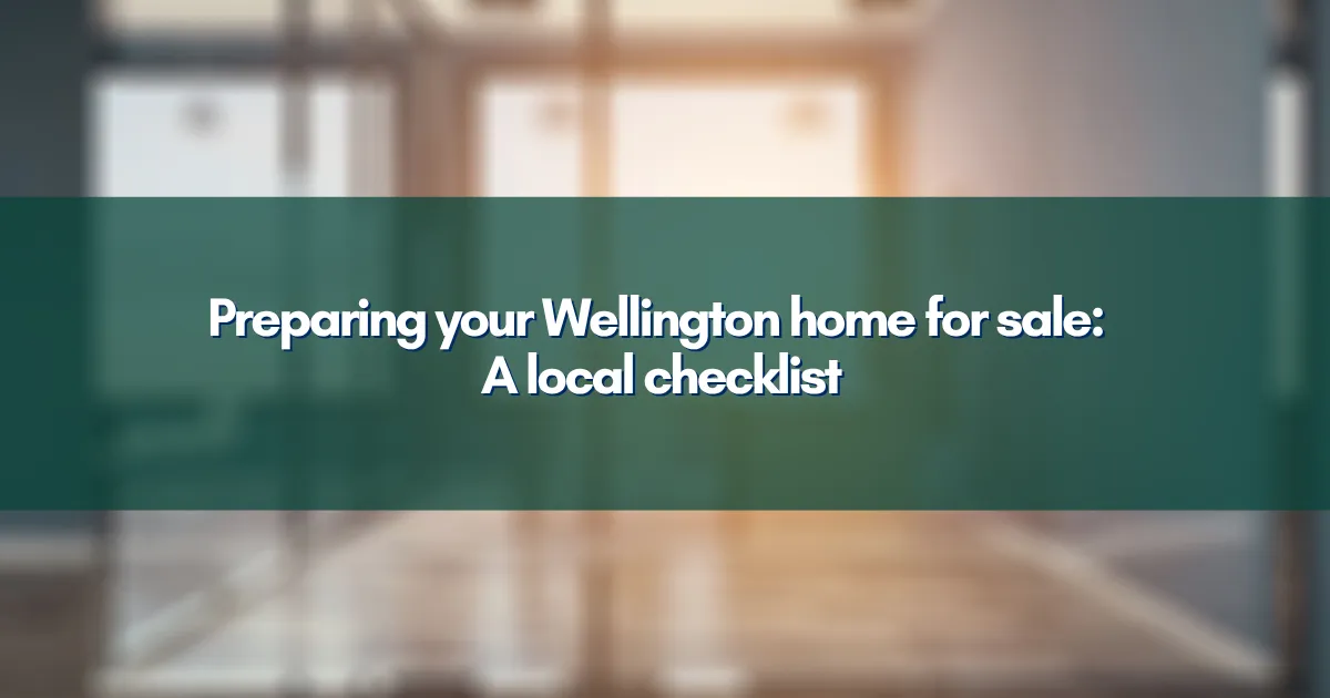 A clean, modern entryway of a Wellington home ready for a showing.