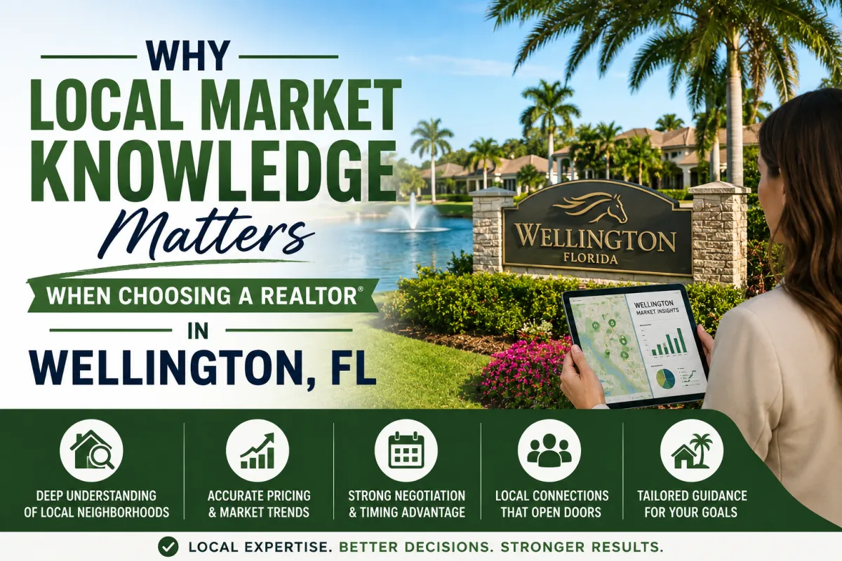 Brent Crowe helping home buyers and sellers navigate the Wellington FL real estate market with local expertise and market insights