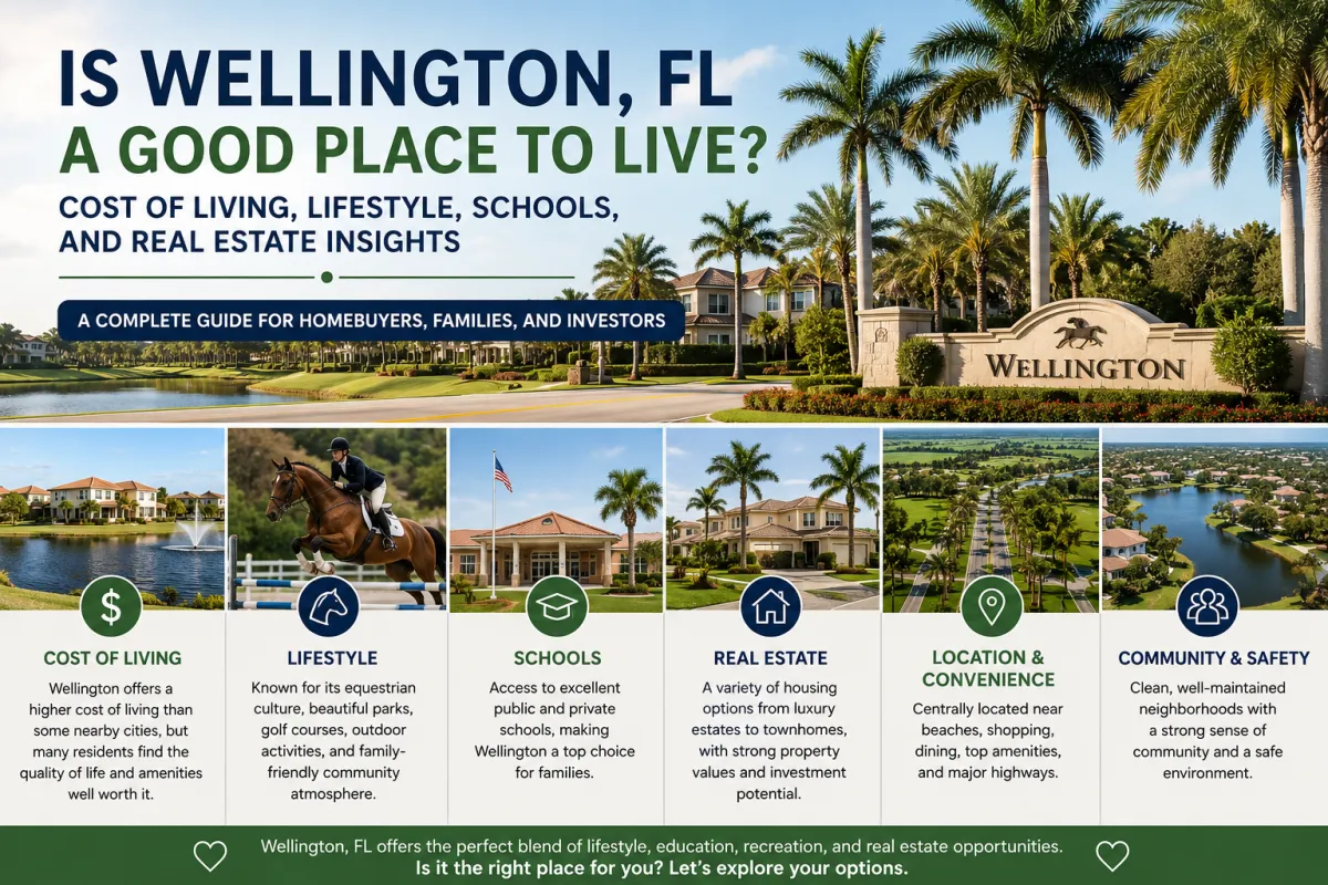 Wellington FL community featuring neighborhoods, lifestyle amenities, schools, and real estate opportunities for homebuyers