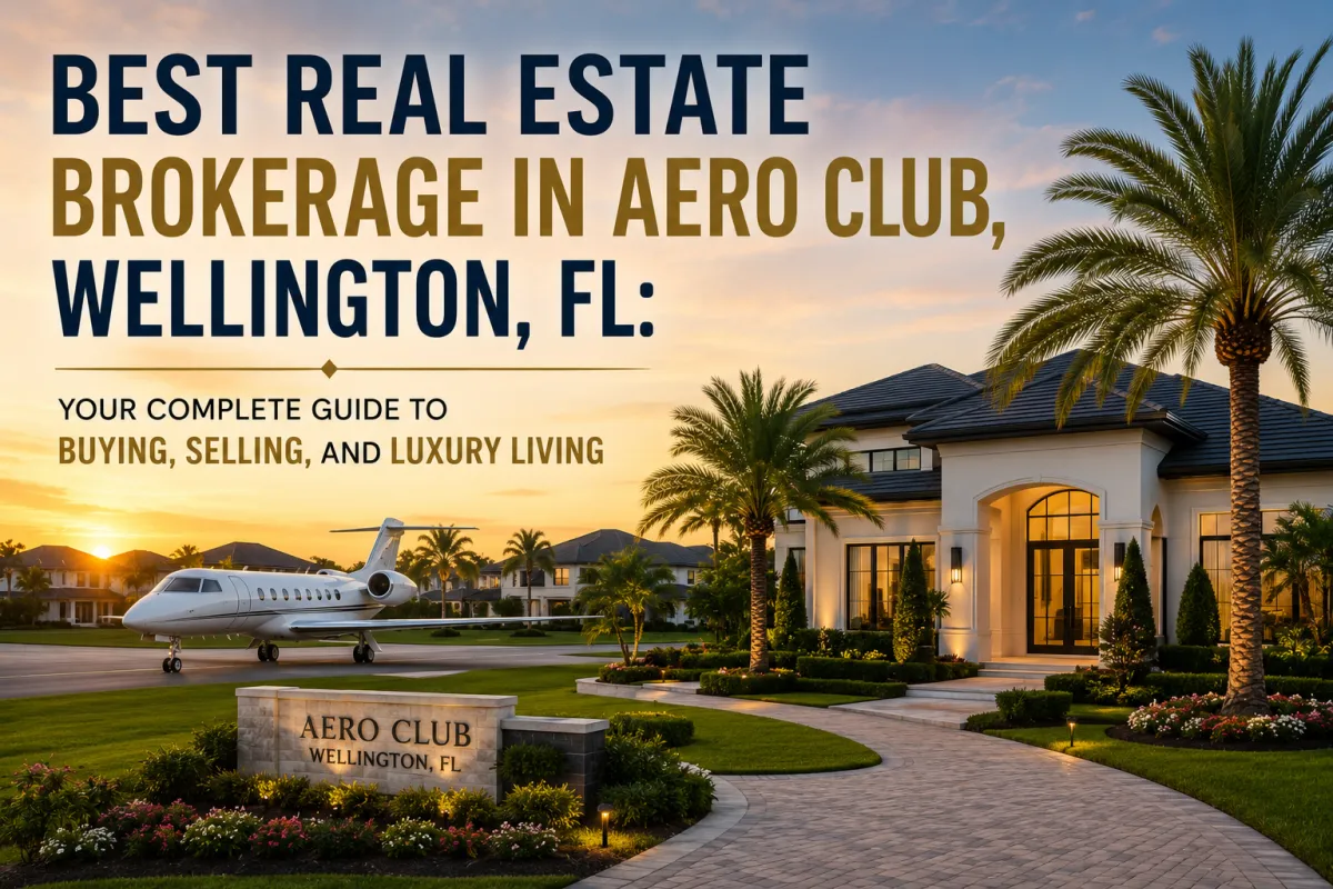 Luxury homes in Aero Club Wellington Florida with private aviation community lifestyle