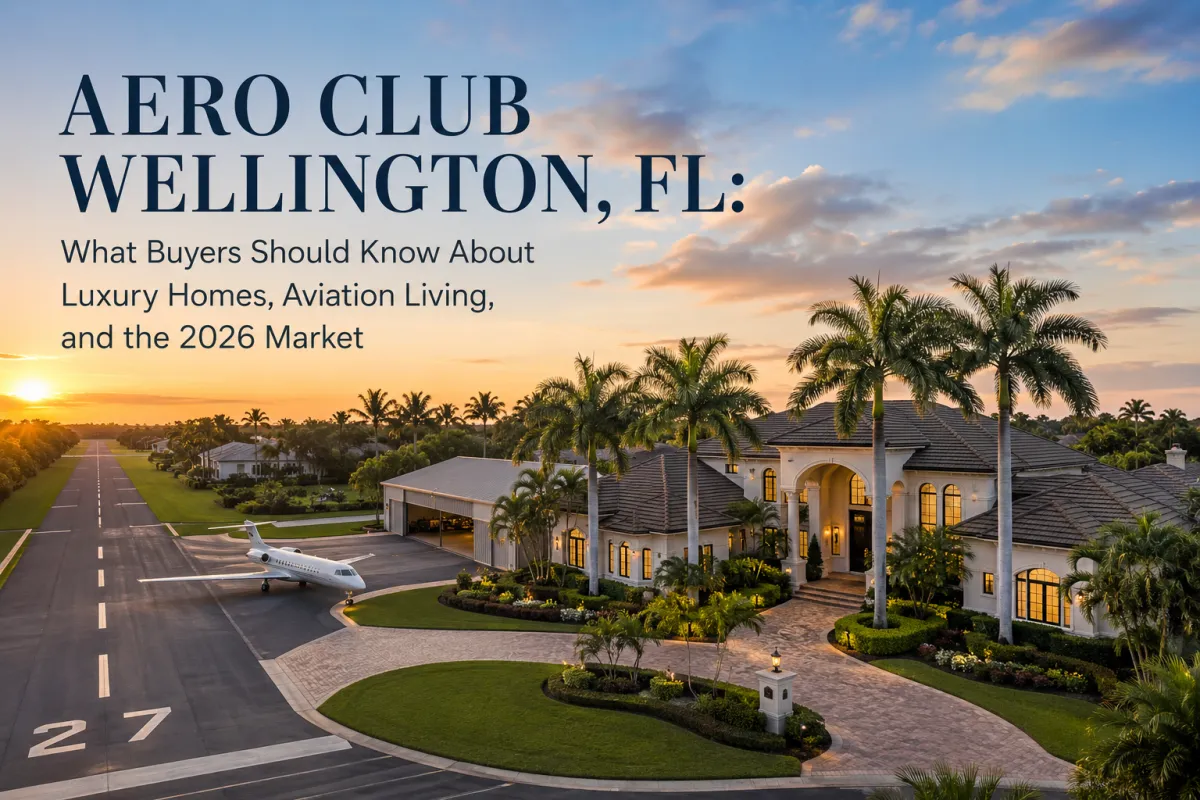 Aero Club Wellington FL luxury homes with private aviation and runway access