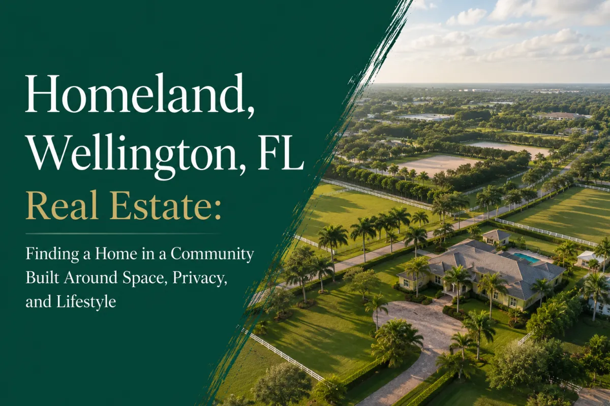 Homeland Wellington FL real estate and homes for sale