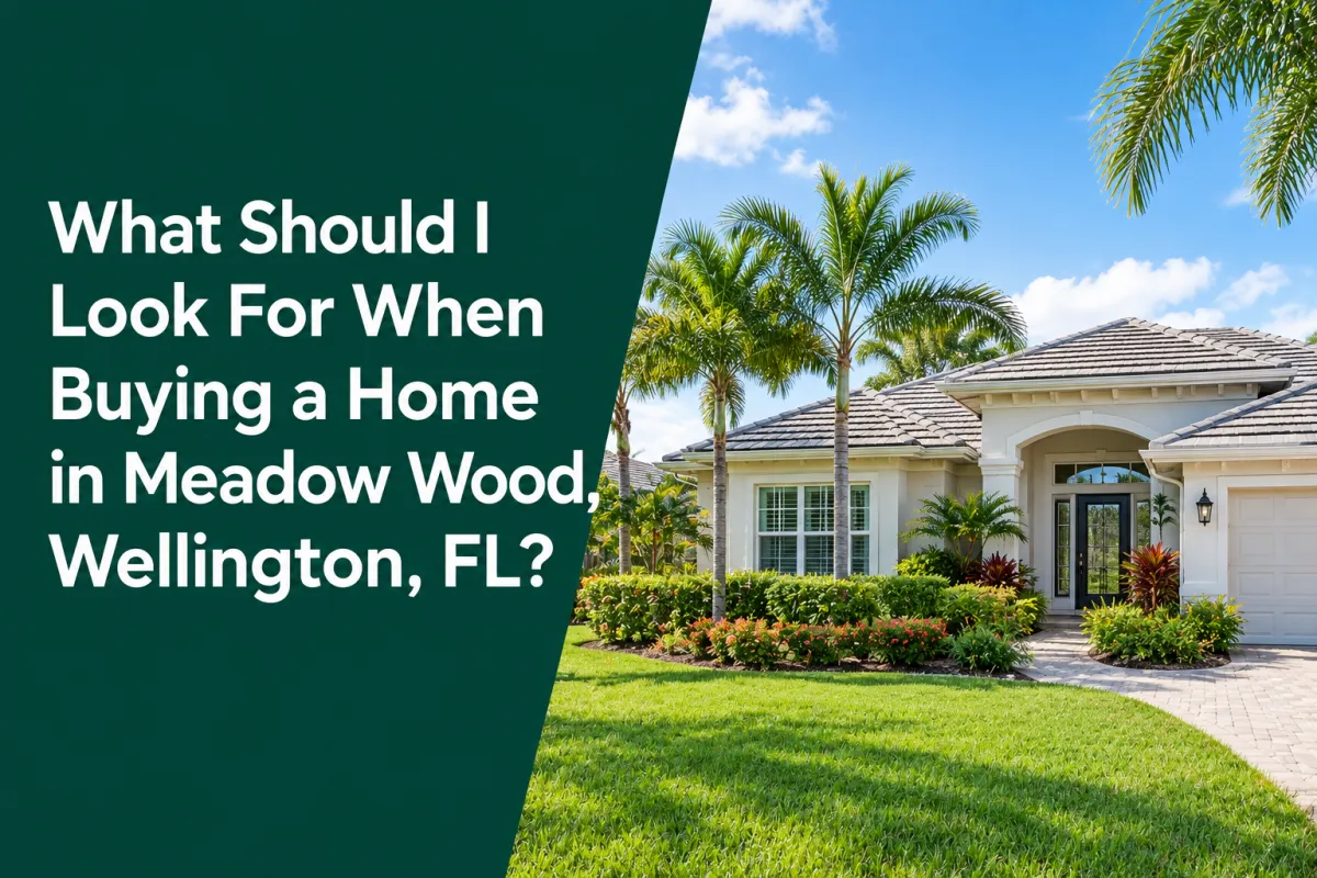 Meadow Wood Wellington FL home with spacious outdoor living area