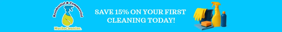 save 15% on your first cleaning service today