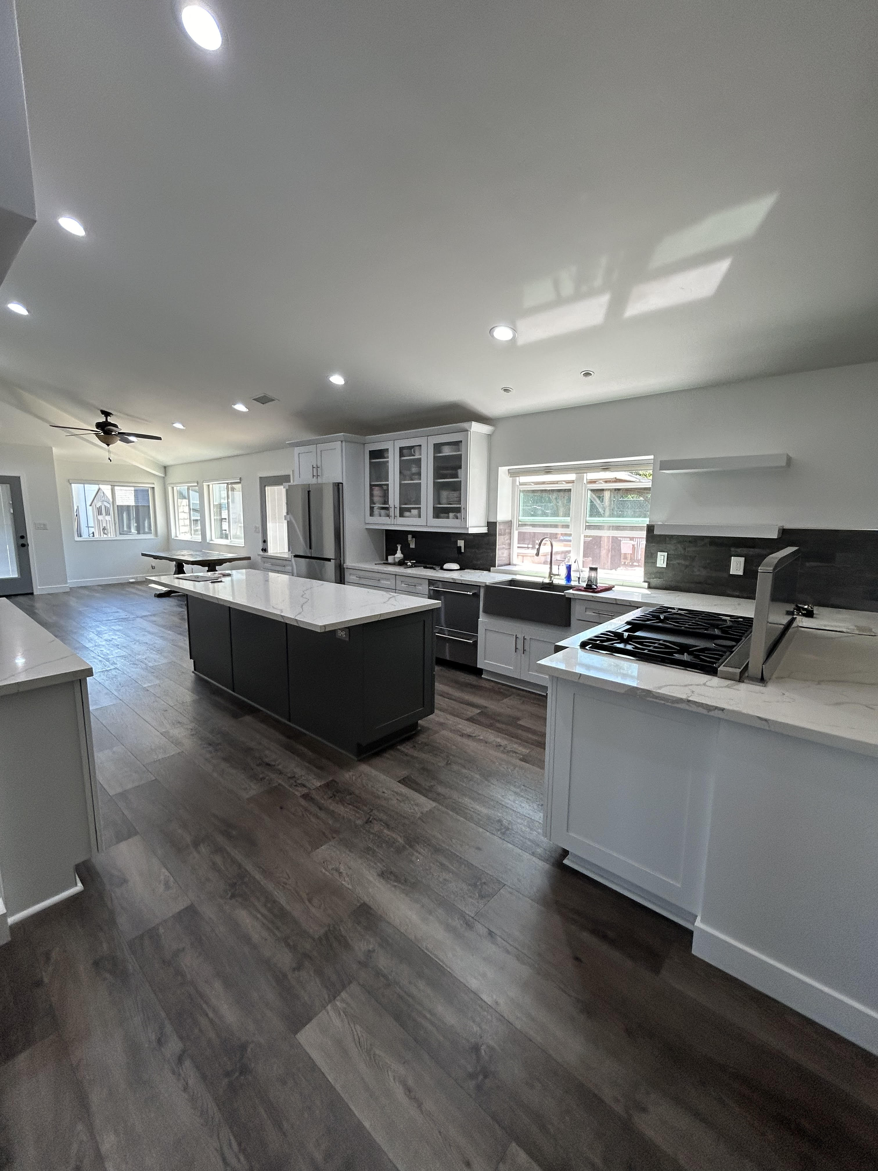 Teen driver practicing in a car with driving instructor