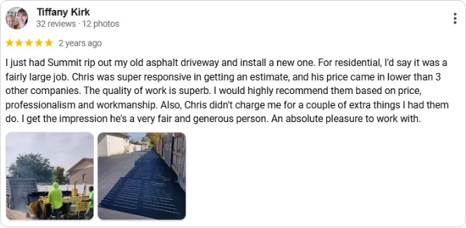 paving company review