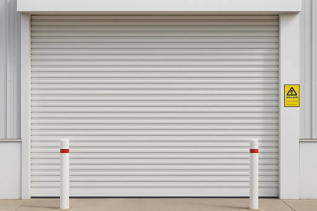 An image of a ew home with no garage door installed yet. The garage is is open and unsecure