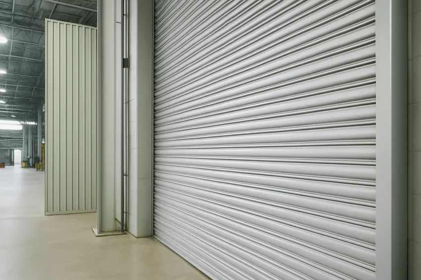 An image of a ew home with no garage door installed yet. The garage is is open and unsecure
