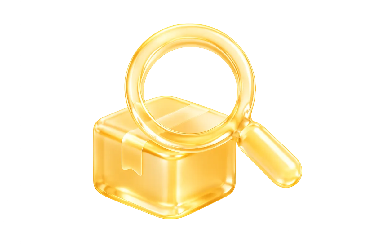 Glass icon — The Product
