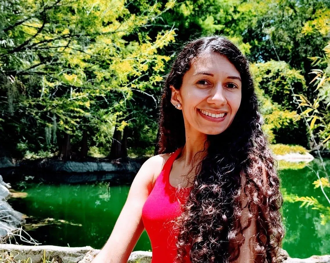 Karina Sitting in the Park