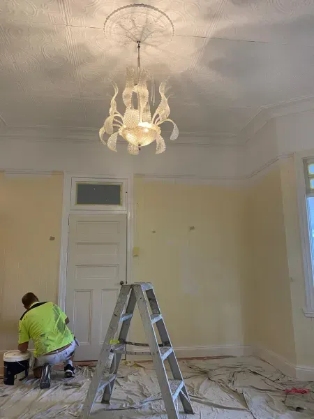 Interior Painter in action