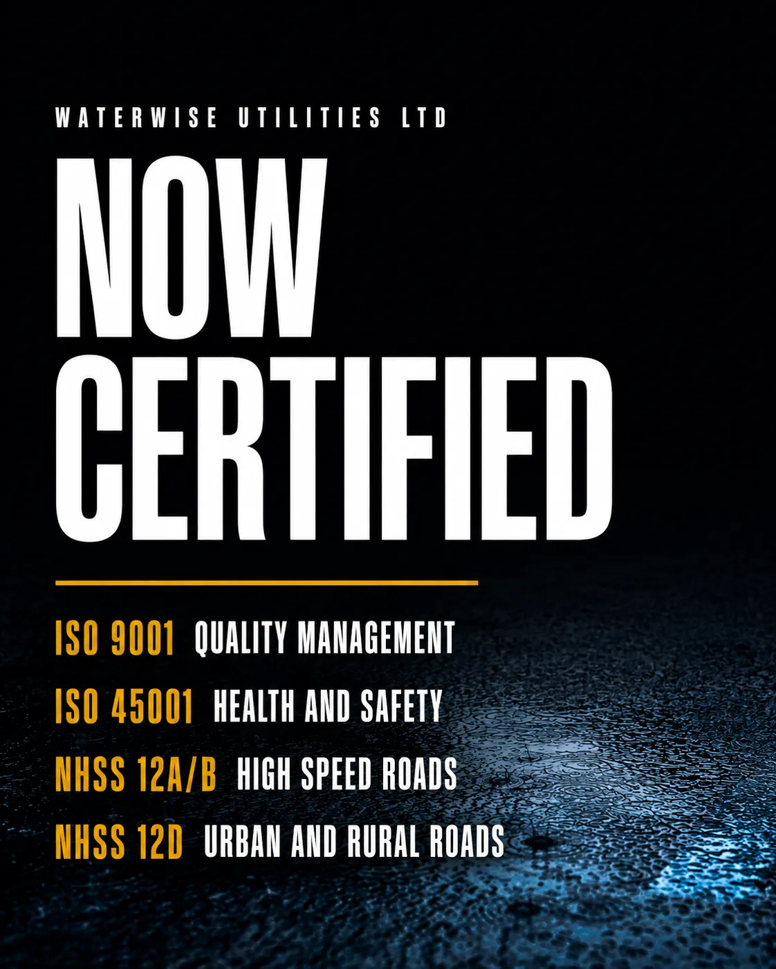 NOW CERTIFIED