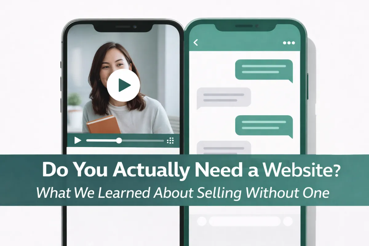 Do You Actually Need a Website? What We Learned About Selling Without One