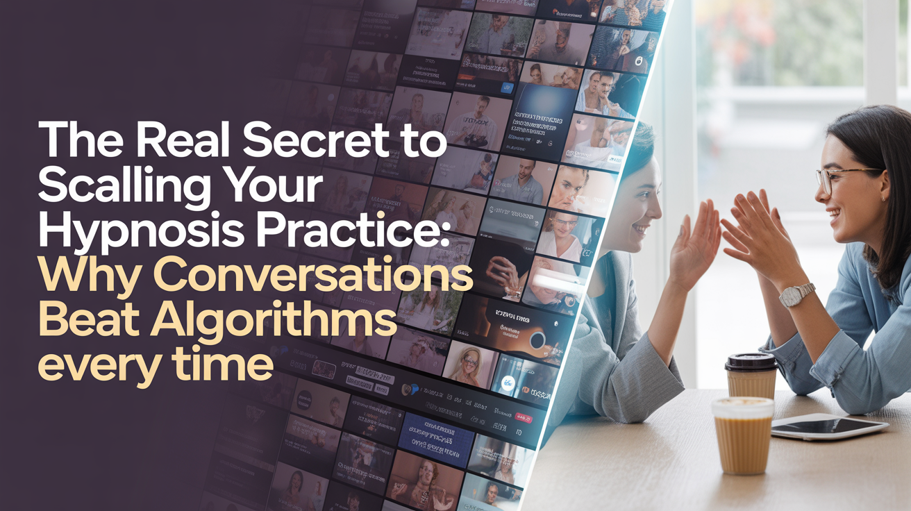 The Real Secret to Scaling Your Hypnosis Practice: Why Conversations Beat Algorithms Every Time