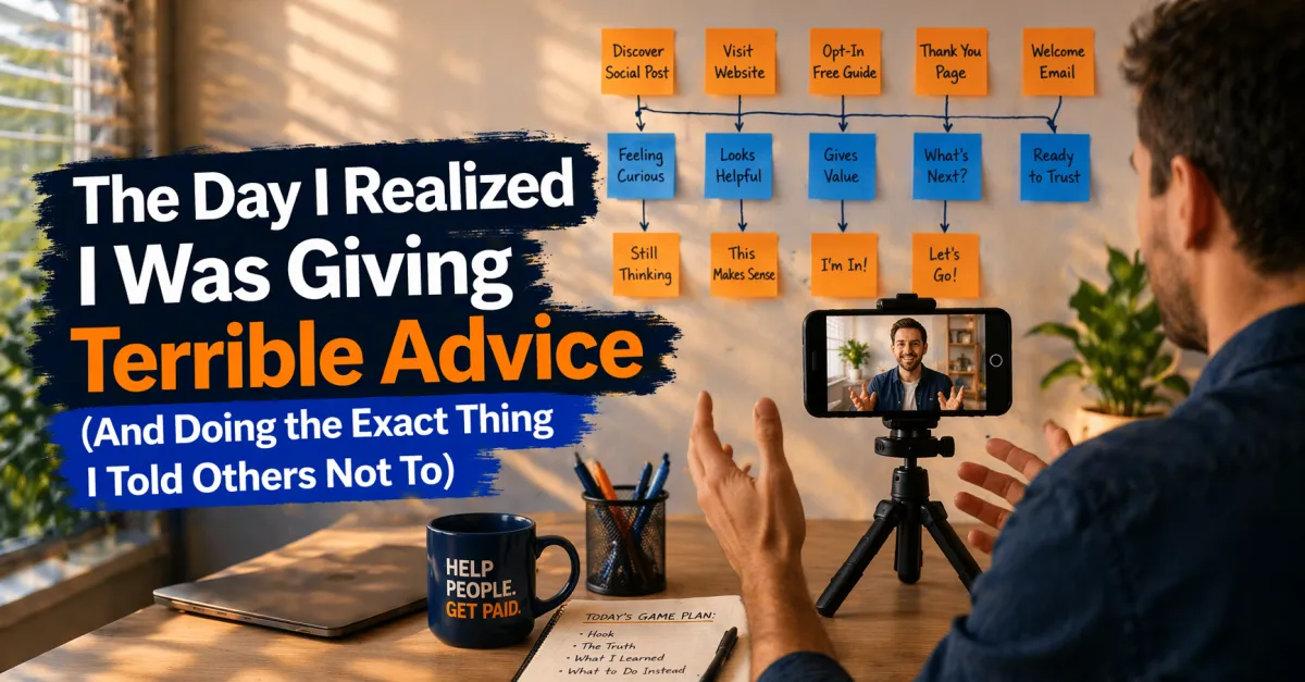 The Day I Realized I Was Giving Terrible Advice (And Doing the Exact Thing I Told Others Not To)
