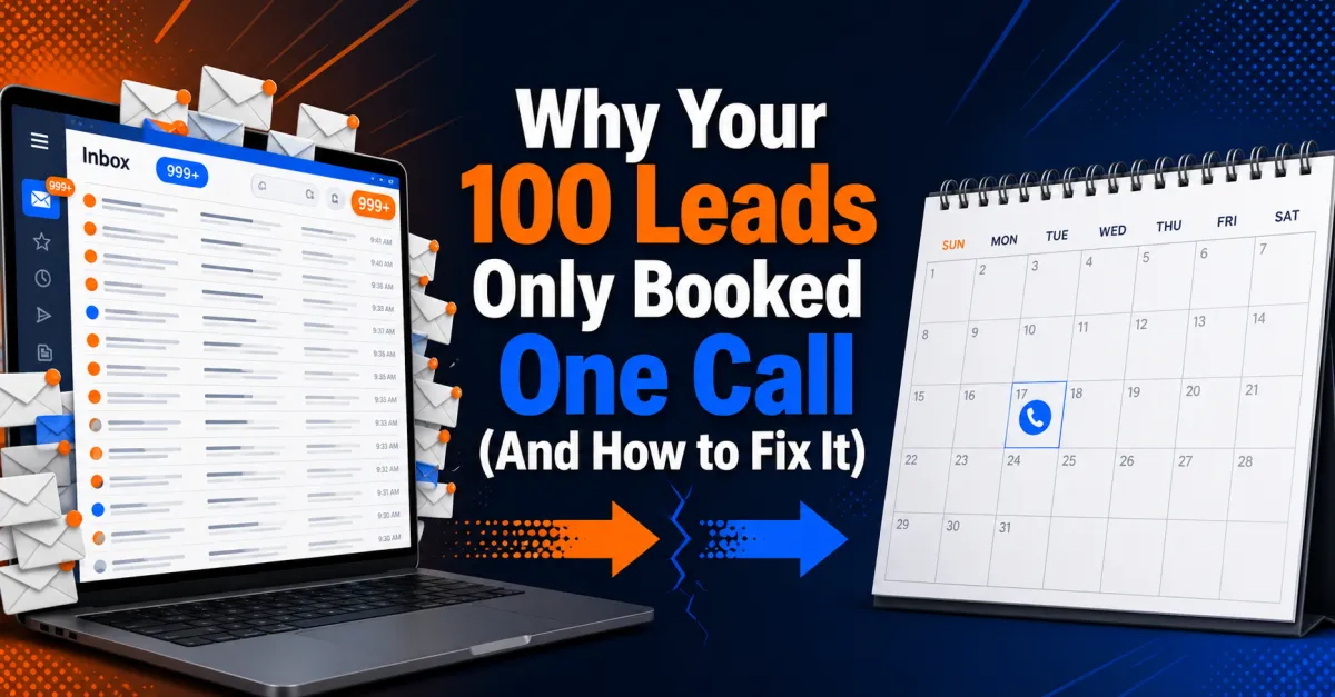 Why Your 100 Leads Only Booked One Call (And How to Fix It)