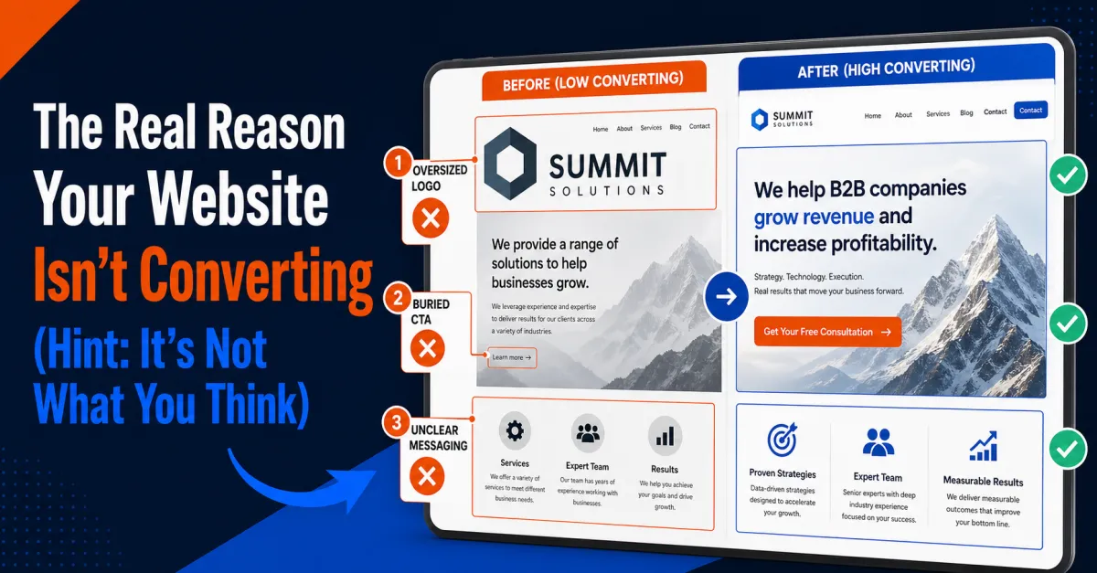 The Real Reason Your Website Isn't Converting (Hint: It's Not What You Think)