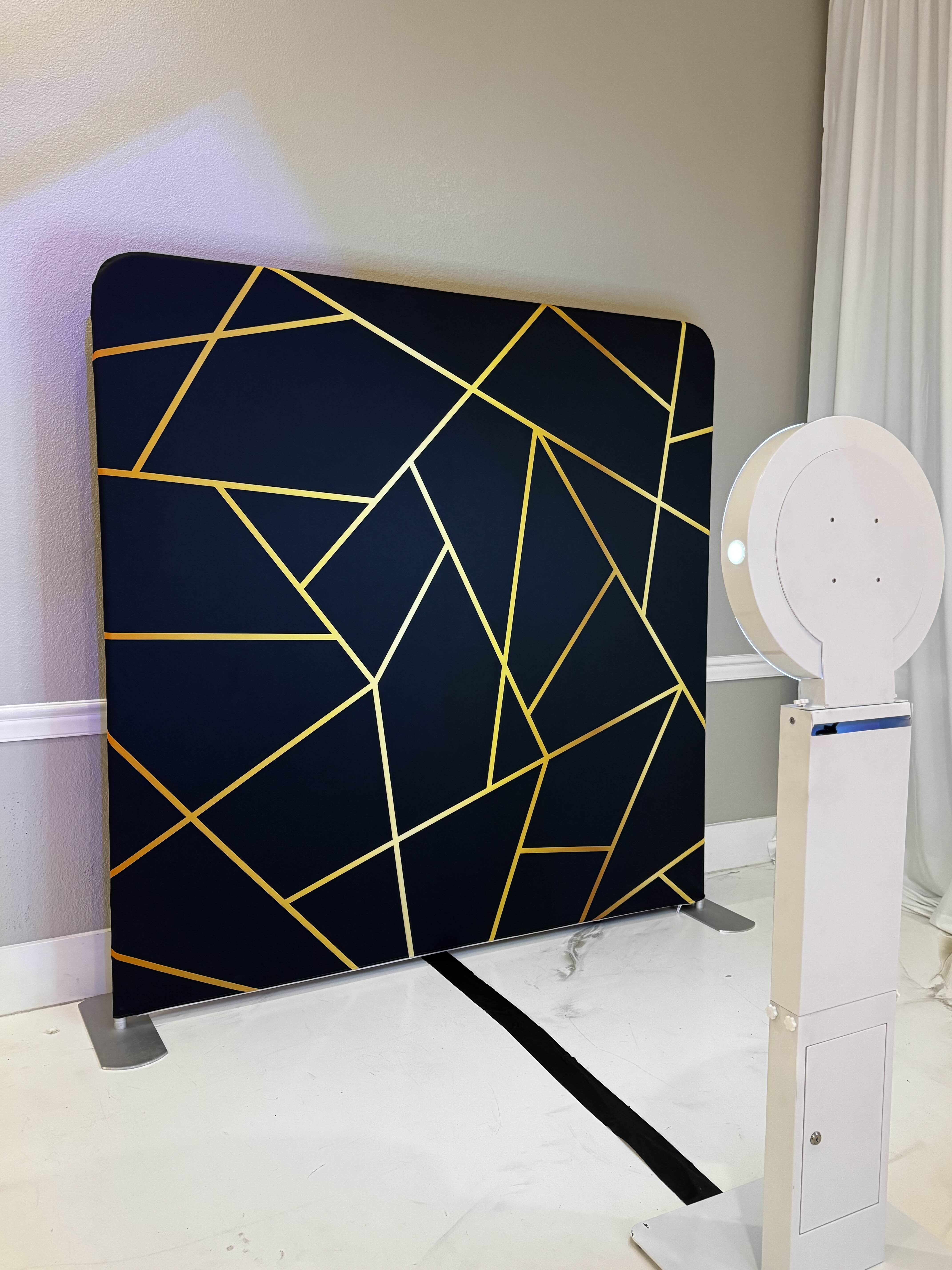 Teens at a birthday party using the photo booth