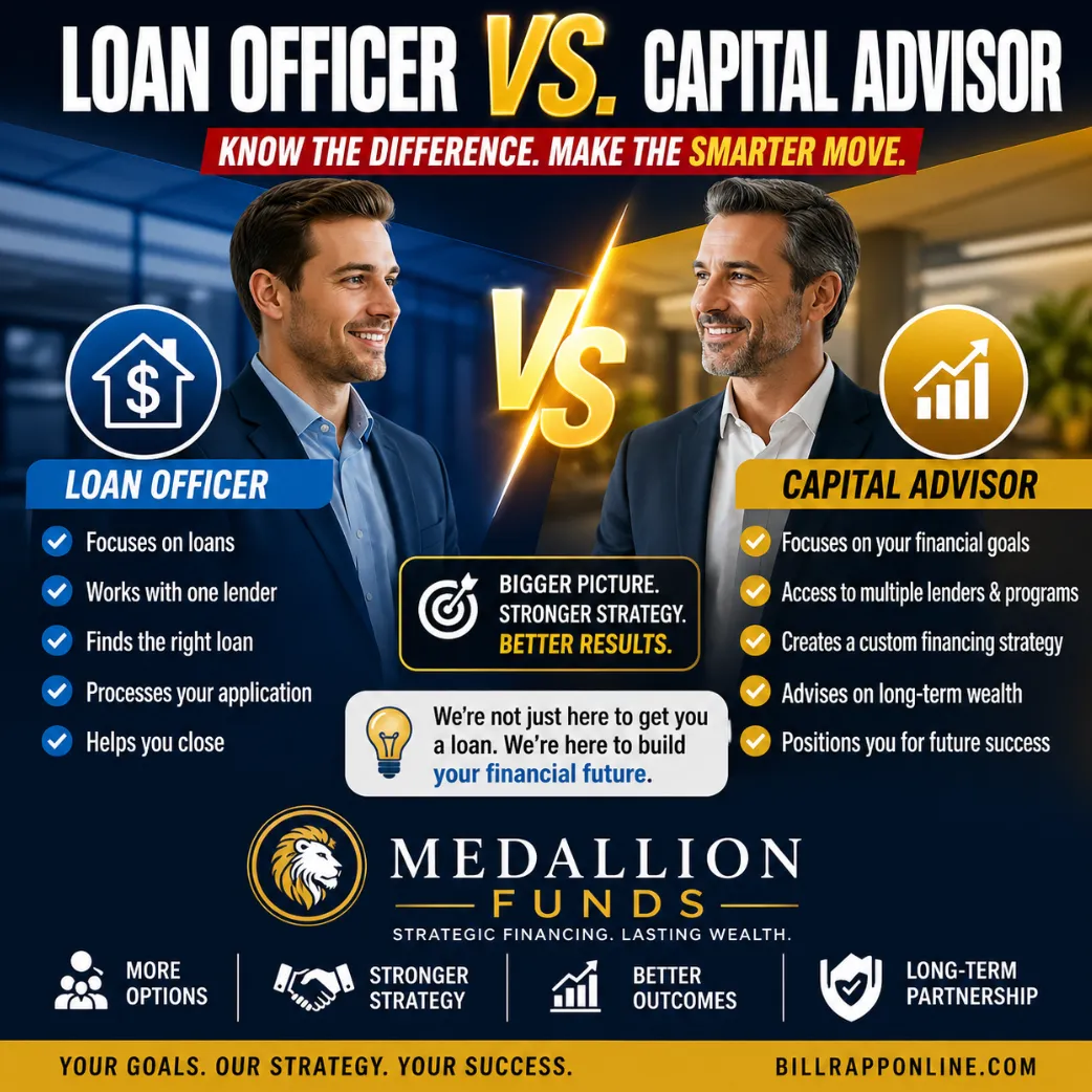 💼 Loan Officer vs Capital Advisor: Why Smart Borrowers Are Making the Shift 🚀