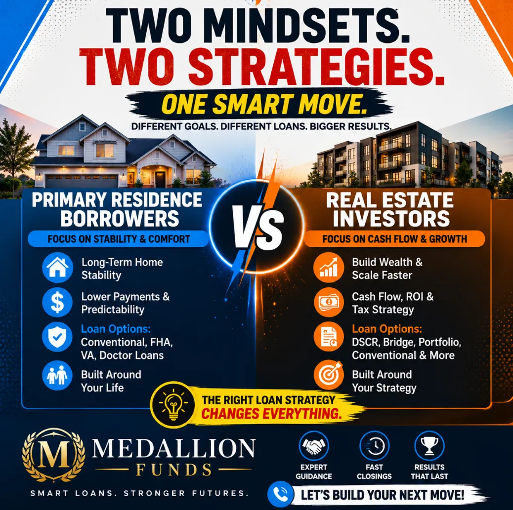 ๐ฅ Investment Property Loans vs. Primary Residence Mortgages: What Smart Borrowers Know ๐๏ธ