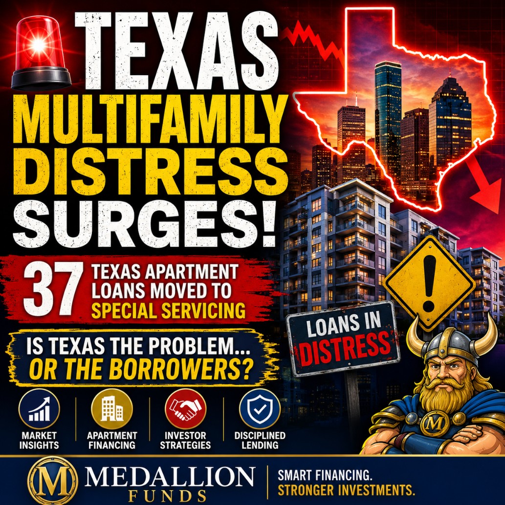 ⚠️ Texas Apartment Loan Distress Hits Record Levels: Market Problem or Sponsor Problem? 📉