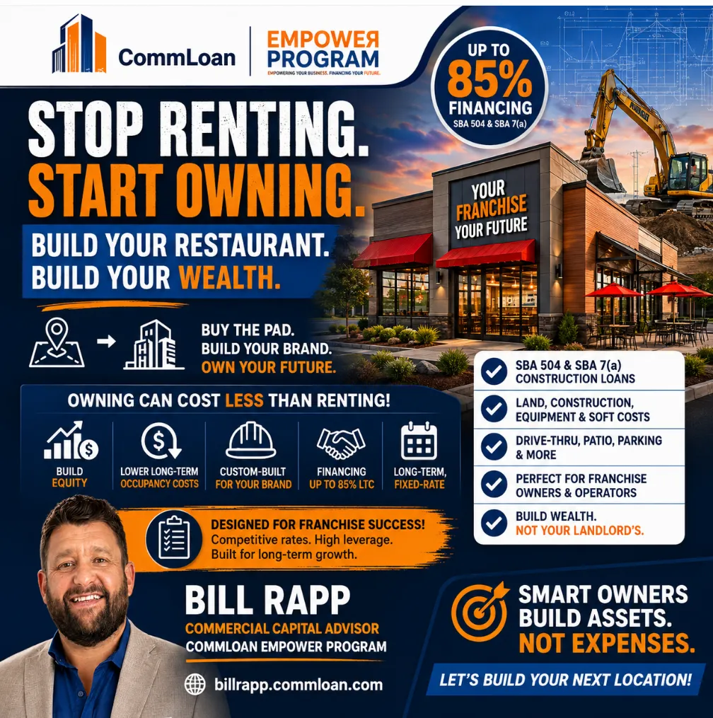 💰 Stop Renting Restaurant Space: Buy the Land, Build the Restaurant & Build Equity with SBA Construction Loans 🔑